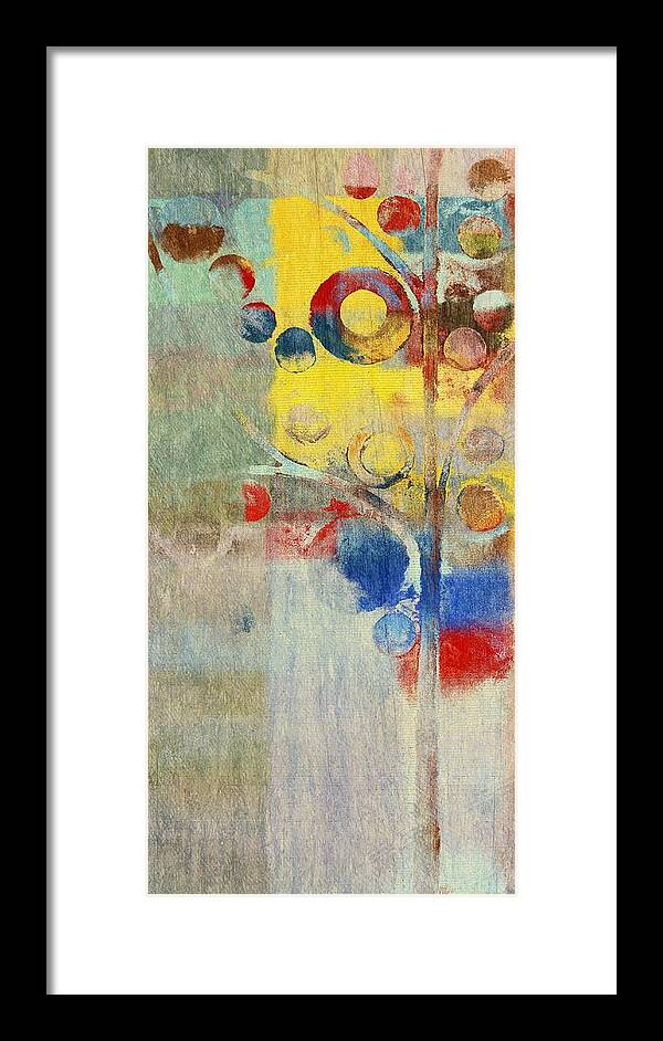 Tree Framed Print featuring the painting Bubble Tree - 43ff04 Right by Variance Collections