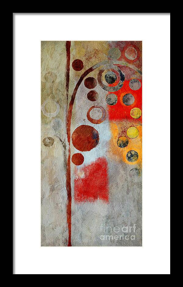 Ubble Tree Tree Framed Print featuring the painting Bubble Tree - Ls55 by Variance Collections