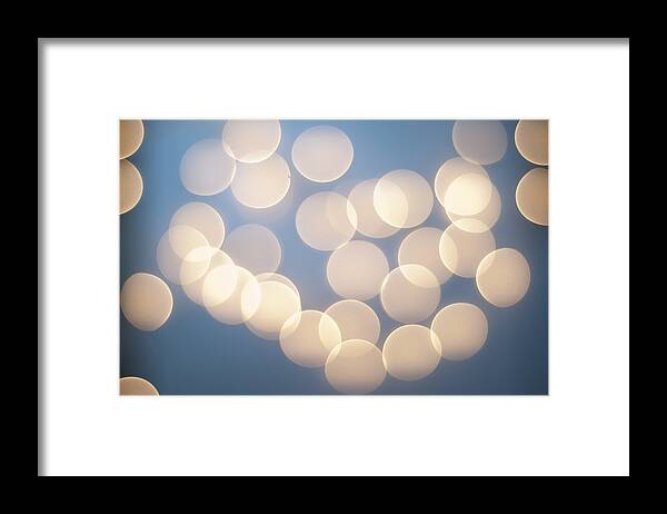 Bokeh Framed Print featuring the photograph Bubbly Bokeh by Christi Kraft