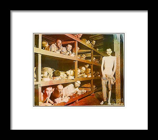 War Framed Print featuring the digital art Buchenwald Concentration Camp by Steven Pipella