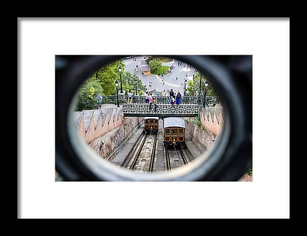 Budapest Framed Print featuring the photograph Budapest Castle Hill Funicular by Pablo Lopez