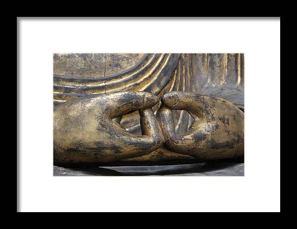 The Buddha Framed Print featuring the photograph Buddha 3 by Lynn Sprowl
