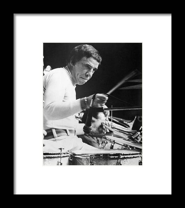 Buddy Rich Framed Print featuring the photograph Buddy Rich by Silver Screen