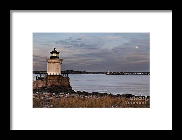 Maine Framed Print featuring the photograph Bug Light by Karin Pinkham