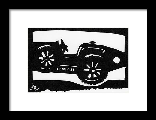 Bugatti Framed Print featuring the mixed media Bugatti Type 35 by Anna Ruzsan