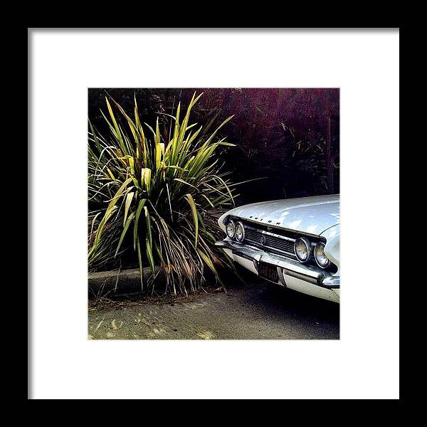 Jj_vintage Framed Print featuring the photograph #buick #auto #losangeles #la #cityscape by Lauren Dsf