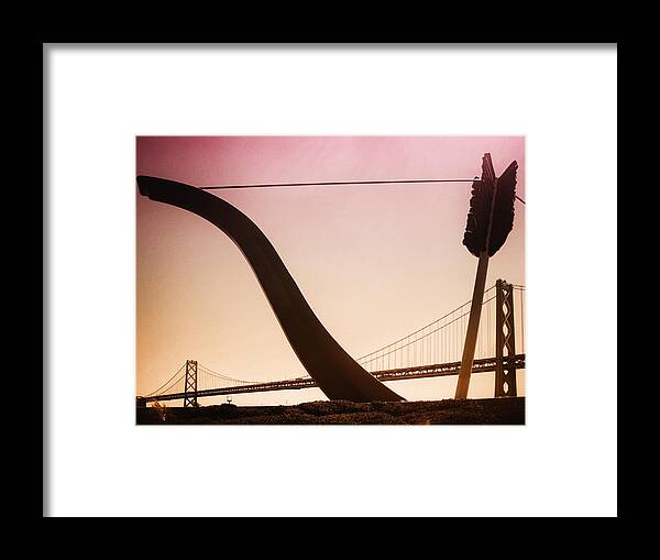 Oakland Bay Bridge Framed Print featuring the photograph Bulls Eye by Jessica Levant