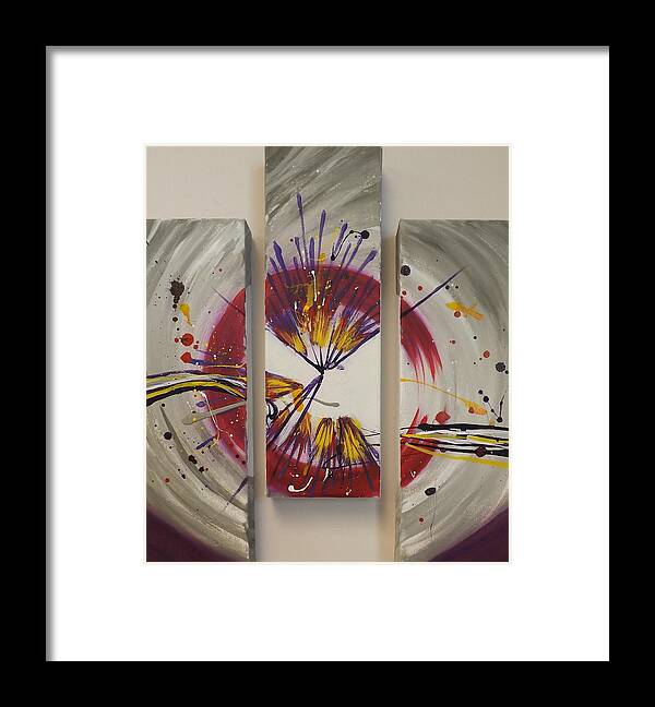 Paintingsbydarren Framed Print featuring the painting Bullseye by Darren Robinson