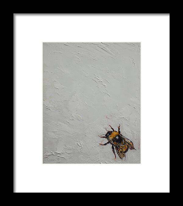 Bumblebee Framed Print featuring the painting Bumblebee by Michael Creese