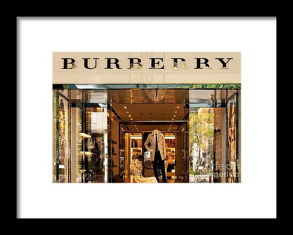 Burberry Framed Print featuring the photograph Burberry by Rick Piper Photography