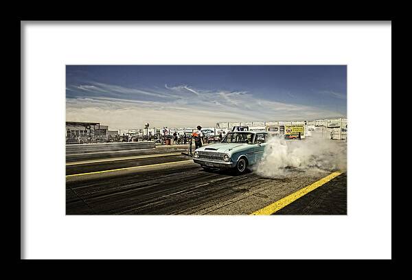 Drags Framed Print featuring the photograph Burn-out 3 by Jerry Golab