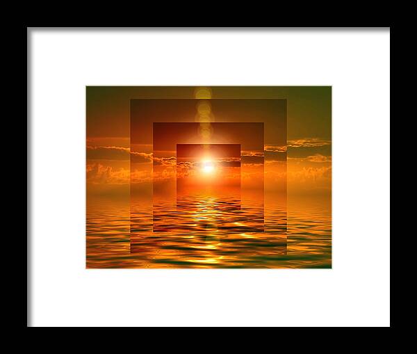 Sunset Framed Print featuring the photograph Burning Sky by Chris Montcalmo