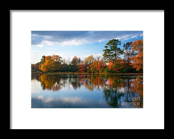 Burton Pond Framed Print featuring the photograph Burton Pond Sunset by Robert Pilkington