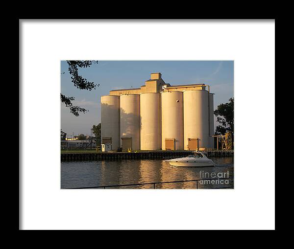 Silos Framed Print featuring the photograph Business and Pleasure by Ann Horn