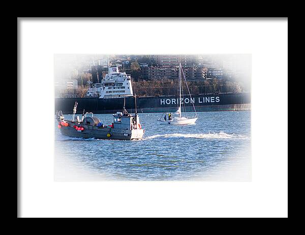 Bellingham Framed Print featuring the photograph Busy Harbor by Judy Wright Lott