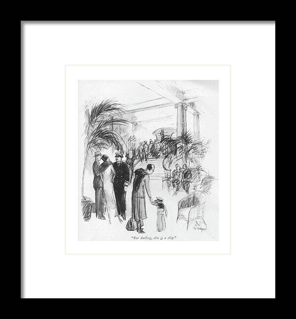 103323 Can C.w. Anderson Framed Print featuring the drawing But Darling by CW Anderson