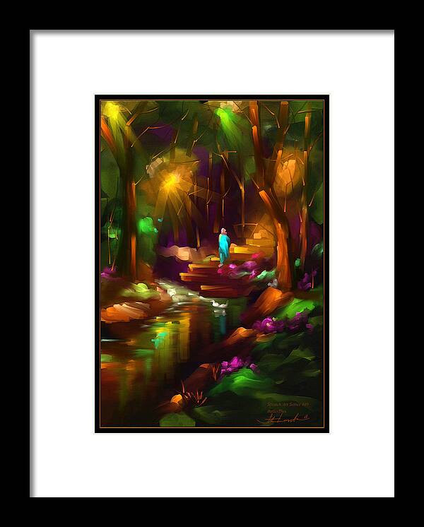 Forest Framed Print featuring the painting Butterflies - Scratch Art Series - #49 by Steven Lebron Langston