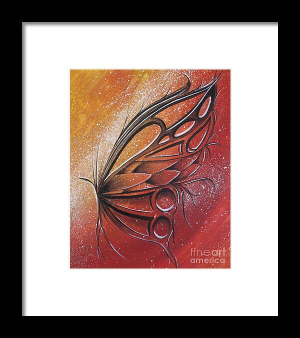 Reina Framed Print featuring the painting Butterfly 6 by Reina Cottier
