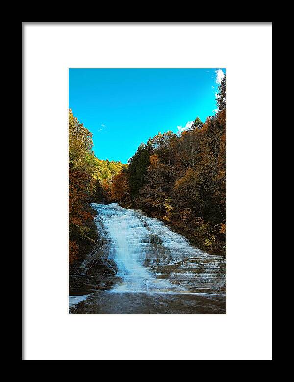 Buttermilk Framed Print featuring the photograph Buttermilk Falls Ithaca New York by Paul Ge