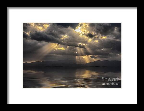 Byron Bay Framed Print featuring the photograph Byron Bay sunset by Sheila Smart Fine Art Photography