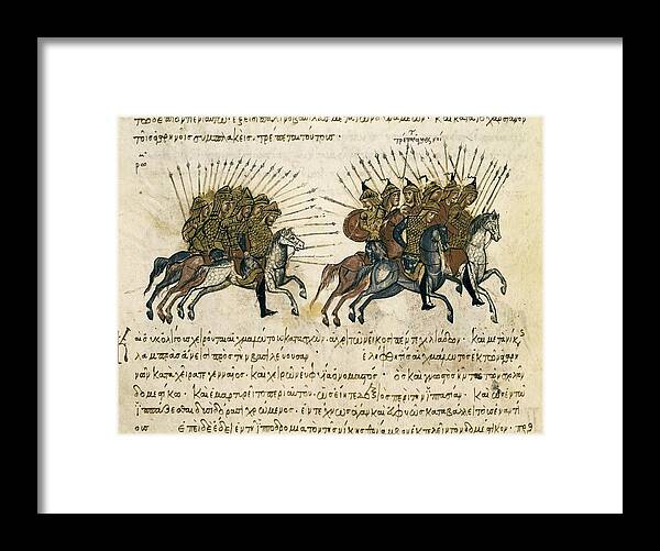 Horizontal Framed Print featuring the photograph Byzantine Empire. Campaigns by Everett