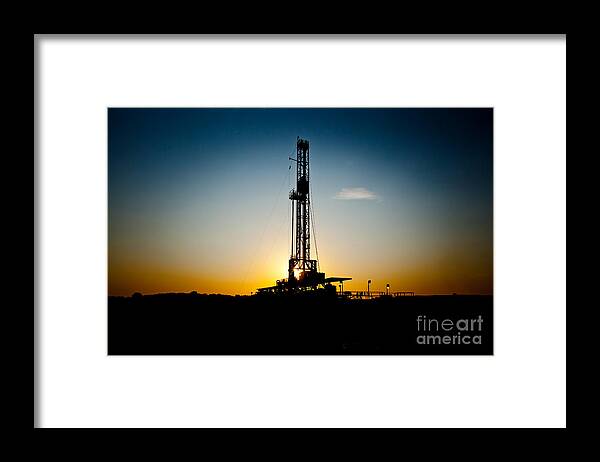 Oil Rig Framed Print featuring the photograph Cac003-68 by Cooper Ross