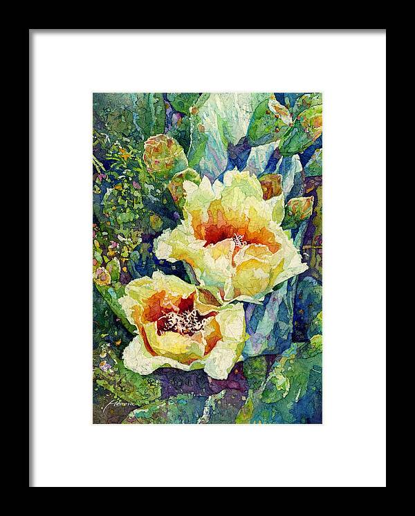 Cactus Framed Print featuring the painting Cactus Splendor I by Hailey E Herrera