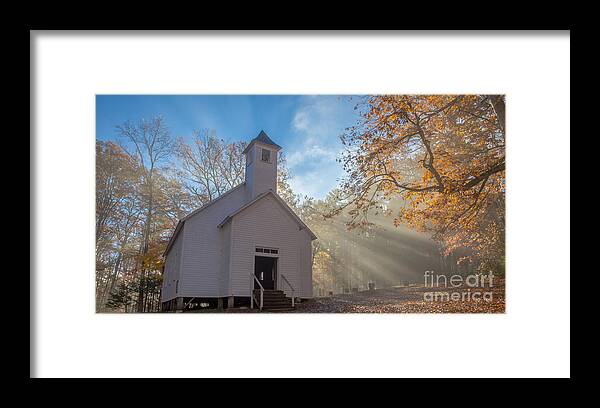 2014 Framed Print featuring the photograph Cades Cove Missionary Baptist Church by Bridget Calip