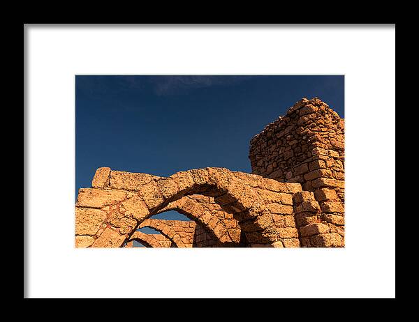 Caesarea Framed Print featuring the photograph Caesarea by David Gleeson