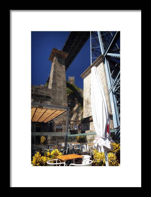 Cafe Under The Bridge Framed Print featuring the photograph Cafe Under the Bridge by John Rizzuto
