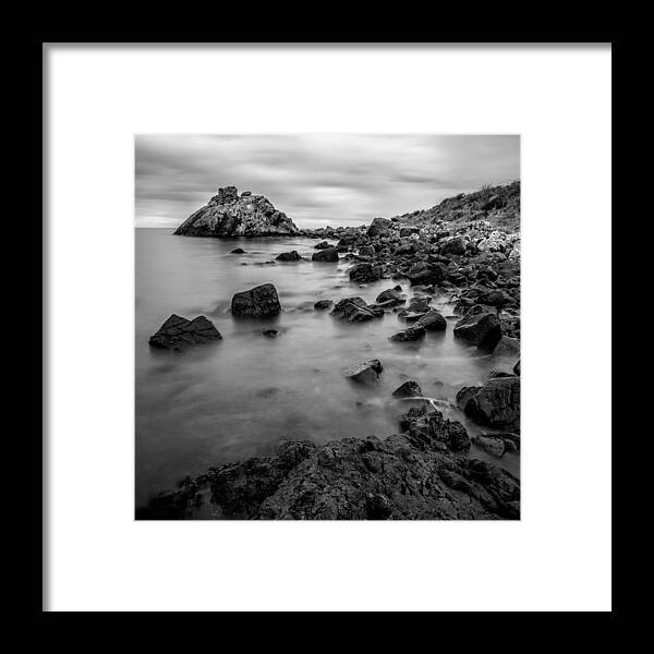 Cairncastle Framed Print featuring the photograph Cairncastle Ruin by Nigel R Bell