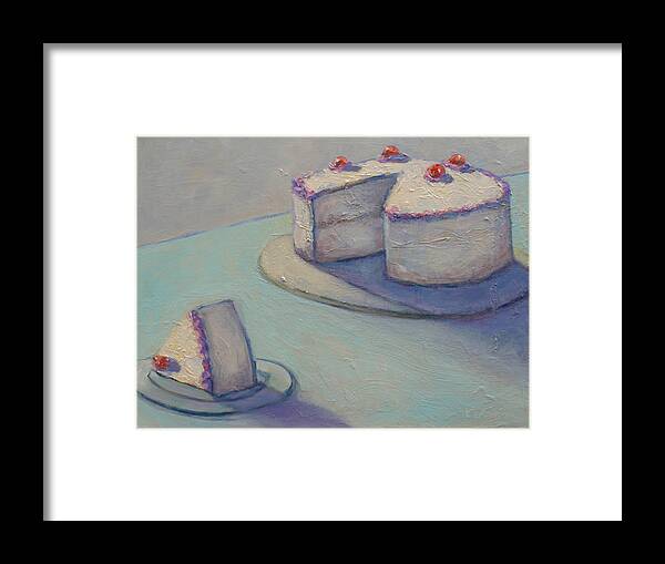Cake Framed Print featuring the painting Cake by Kerima Swain