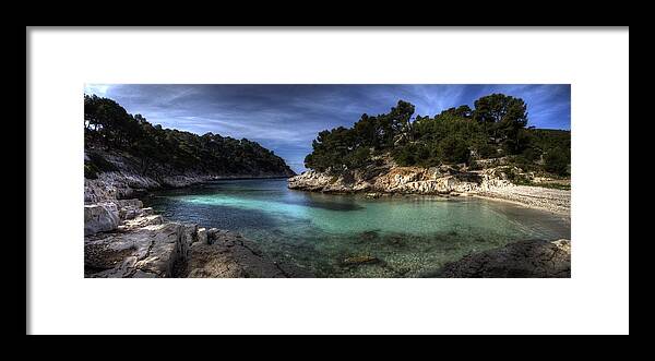 Cassis Framed Print featuring the photograph Calanque by Karim SAARI