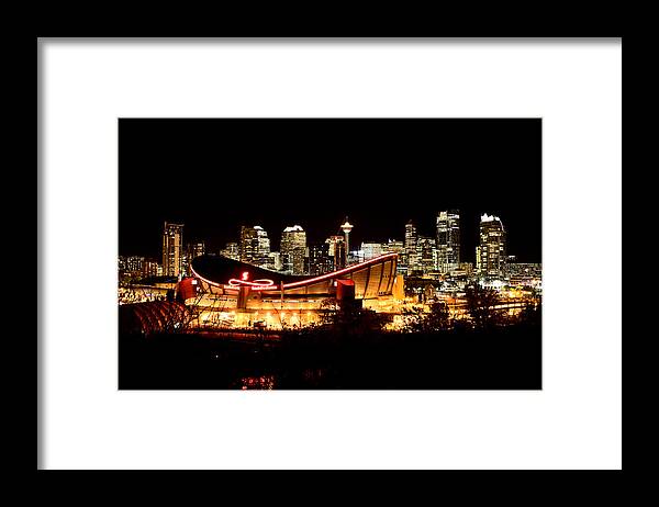 Canada Framed Print featuring the photograph Calgary Alberta Canada Skyline by Mark Duffy