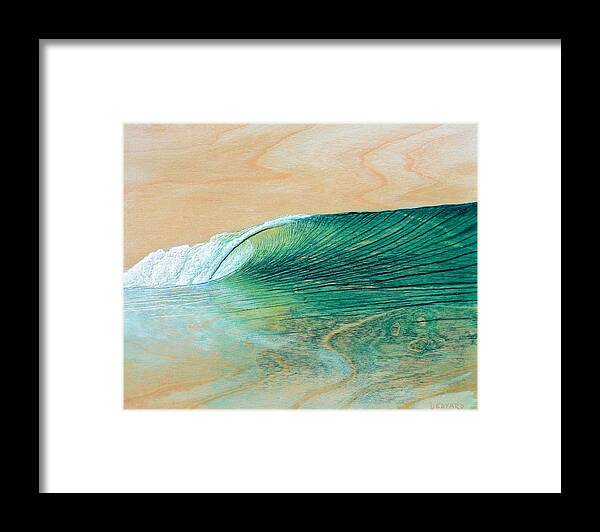 Surf Framed Print featuring the painting California Afternoon by Nathan Ledyard