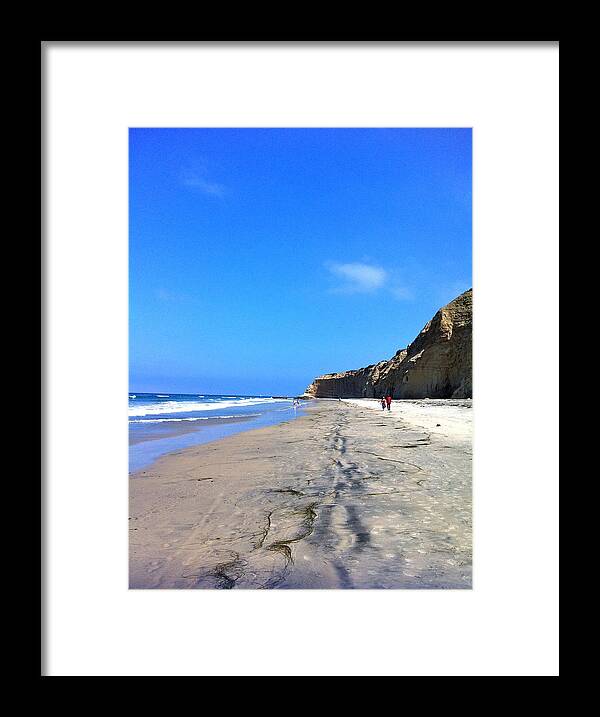 California Framed Print featuring the photograph California Beach Hike by Angela Bushman