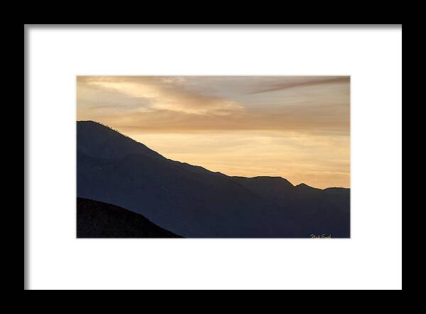 Landscape Framed Print featuring the photograph California Desert Gold by Heidi Smith