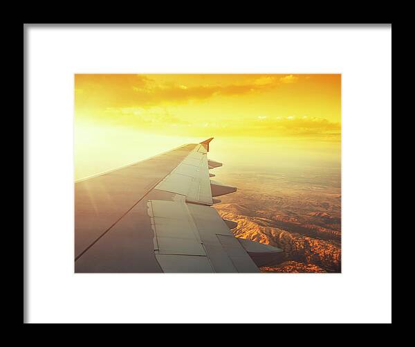 Engine Framed Print featuring the photograph California View From Above by Franckreporter