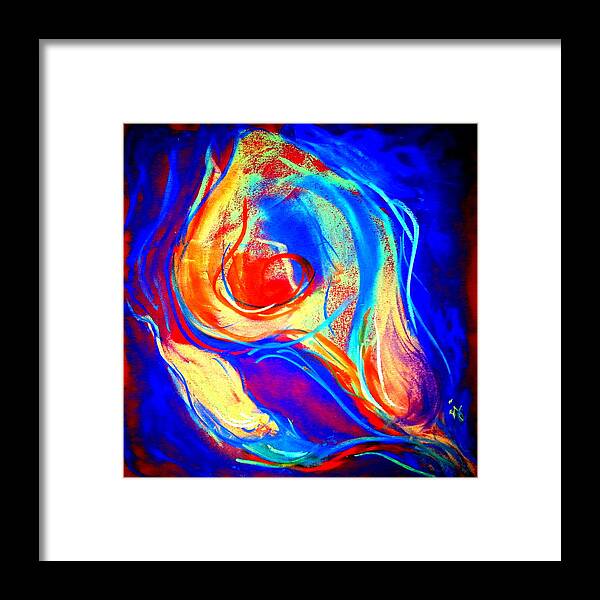 Calla Lily Framed Print featuring the painting Calla lilies by Sue Jacobi