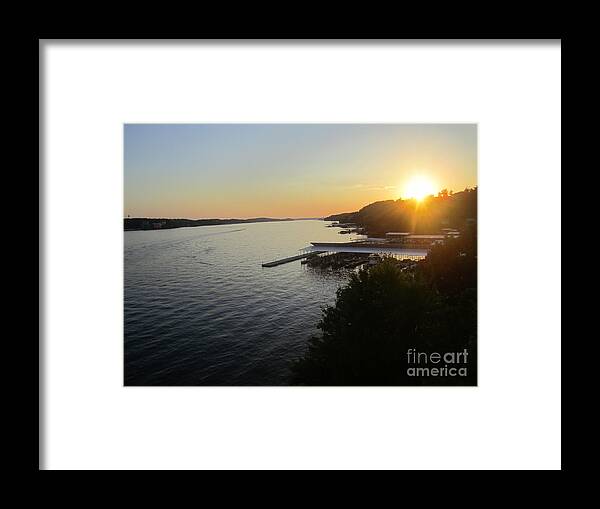 Sunset Framed Print featuring the photograph Calling It A Day by Fiona Kennard