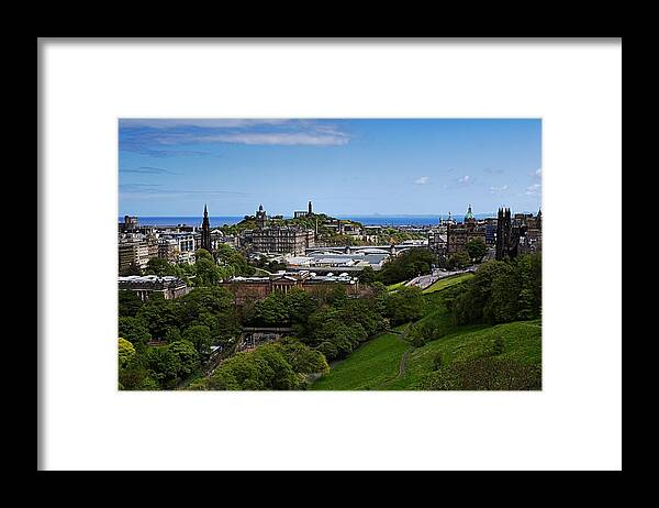 Calton Hill Framed Print featuring the photograph Calton Hill by Mike Farslow