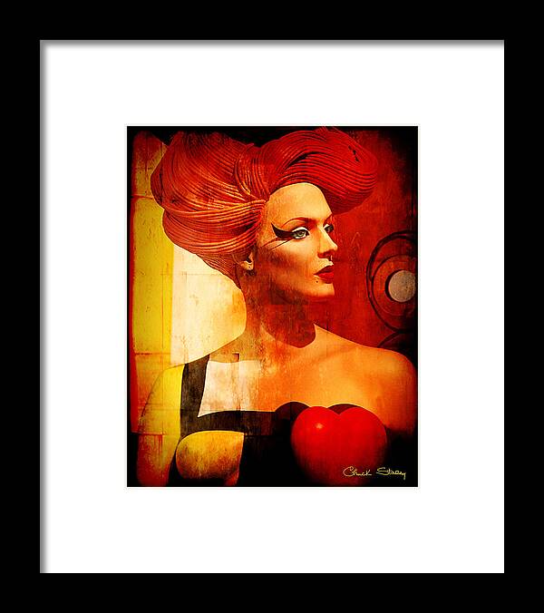Girl Framed Print featuring the mixed media Calypso Mama by Chuck Staley