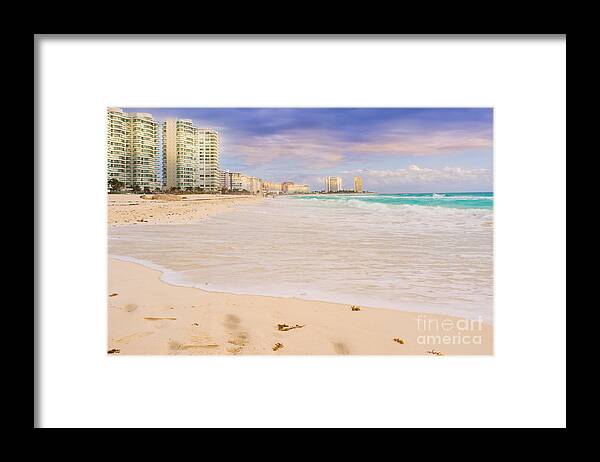 Cancun Framed Print featuring the photograph Cancun Mexico by Jonas Luis