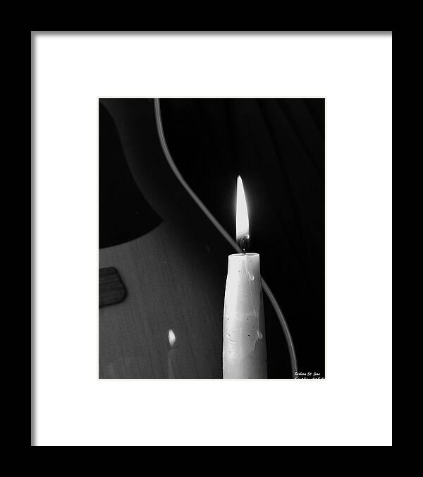 Candle Light Serenade Framed Print featuring the photograph Candle Light Serenade by Barbara St Jean