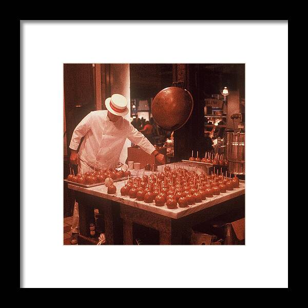 Apples Framed Print featuring the photograph Candy Apple Man by Rodney Lee Williams
