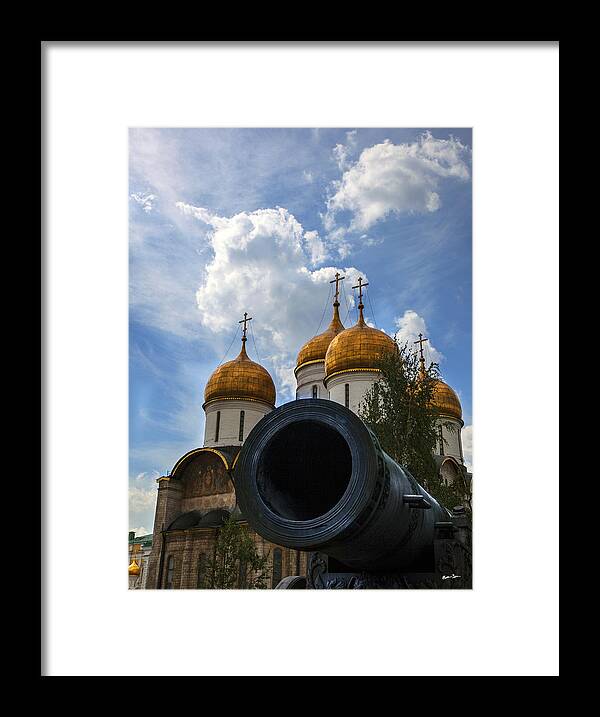 Cannon Framed Print featuring the photograph Cannon and Cathedral - Russia by Madeline Ellis
