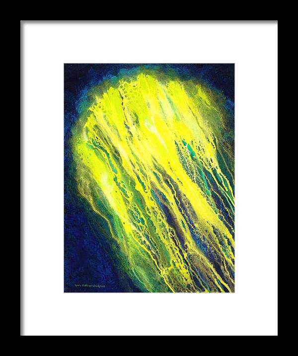 Abstract Framed Print featuring the painting Canopus by Lynda Hoffman-Snodgrass