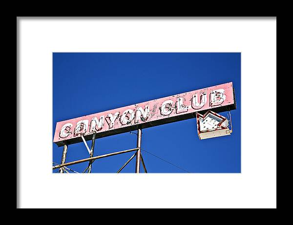 Photography Framed Print featuring the photograph Canyon Club by Gigi Ebert