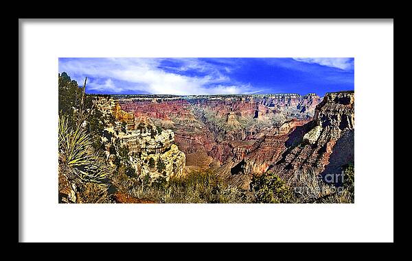 Angel Framed Print featuring the photograph The Grand Canyon 72x35 by Bob and Nadine Johnston