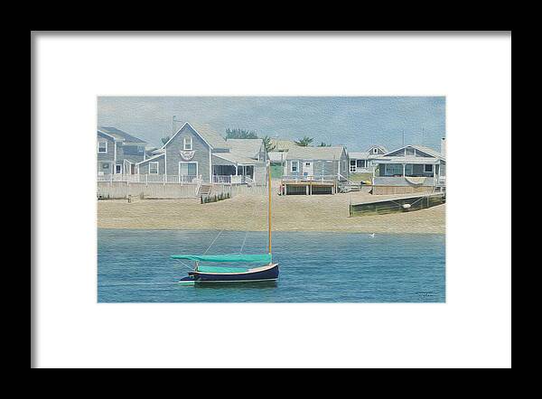 Sea Framed Print featuring the drawing Cape Cod 05 by MGL Meiklejohn Graphics Licensing